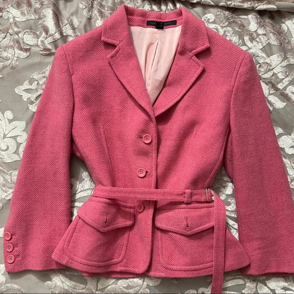 Thick pink jacket blazer